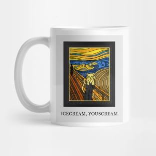 Cat Design- The Scream- Munch Mug